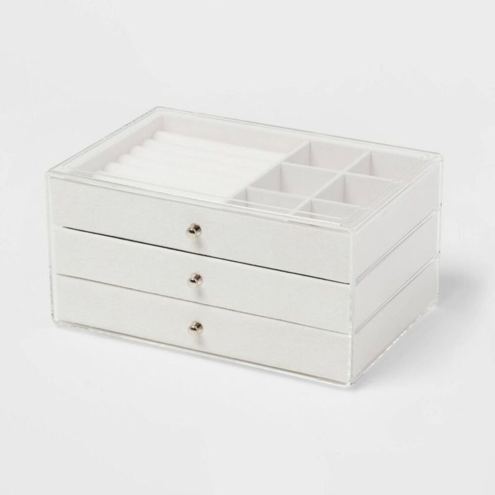 3 Drawer Acrylic Accessory Organizer -